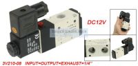 Free Shipping 1/4 Pneumatic Electromagnetic Solenid Valve 3/2 Way DC 12V 3V210-08