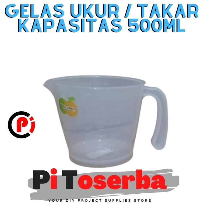 Gelas Takar Ukur Measuring Cup Kapasitas 500ml 05l Model Gu5045 Lazada Indonesia 6637