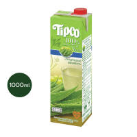 TIPCO น้ำว่านหางจระเข้พร้อมเนื้อว่าน Aloe vera &amp; Grape juice 100% ขนาด 1000 มล.