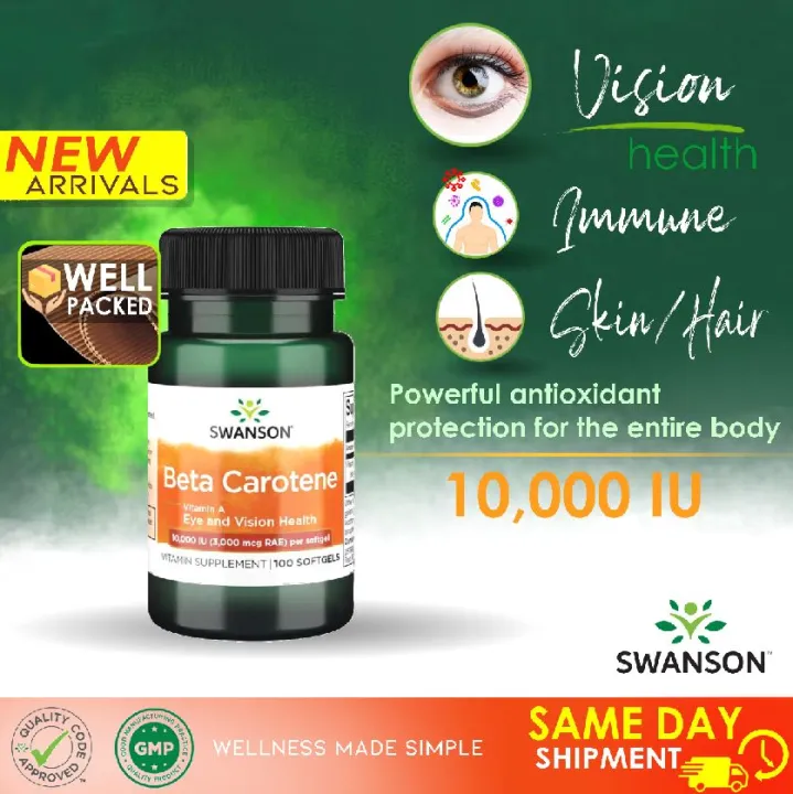 Swanson BetaCarotene 100 Sgels Lazada PH