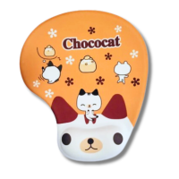 ML-321 Chococat MOUSE PAD แผ่นรองเมาส์แบบผ้า Melon เจลรองข้อมือลดอาการเมื่อยล้า พื้นยาง