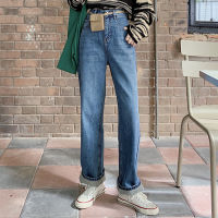 Vintage High Waist Women Jeans Korean New Spring Autumn Streetwear Straight Jeans Female Casual Denim Pants Vintage