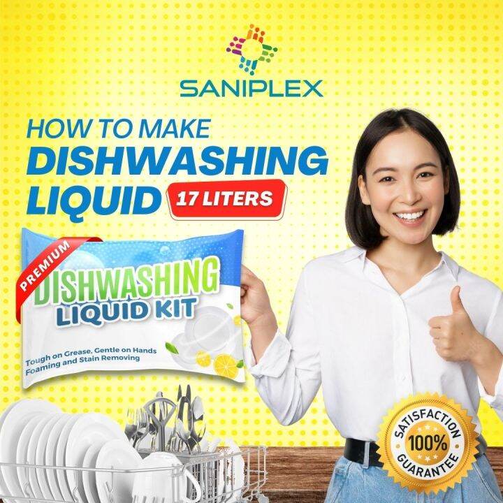 Saniplex Premium DIY Dishwashing Liquid Kit 1718 Liters Yield Complete