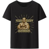 Yeah Buddy Lightweight T Shirts Men Creative Round Collar Ronnie Coleman Fit Exercise Fashion Camisetas Harajuku Streetwear Tops