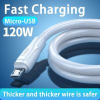 120W Fast Charging Micro USB Cable for Samsung Xiaomi Redmi Huawei Tablet Android Mobile Phone Accessories Charger USB Cable Docks hargers Docks Charg