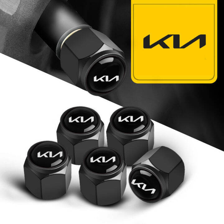 JC 4 Pcs/Set Metal Car Tire Valve Caps With Wrench Keychain AntiLeak