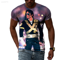 2023 NEW Michael Jackson 3d Printed Casual Short Sleeve T-shirt, Suitable for Summer Men, Fashionable Casual Mens T-shirt brand new T-shirt