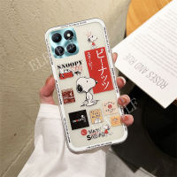 เคสโทรศัพท์ TPU เนื้อนิ่มโปร่งใสใหม่2023ชิ้นสำหรับ Honor X6a เคสลายตัวการ์ตูนน่ารัก HONOR X6A / X5Plus / 90 5G / 90 Lite/ 70 Lite เคสหลังซิลิโคน Honor X5 Plus