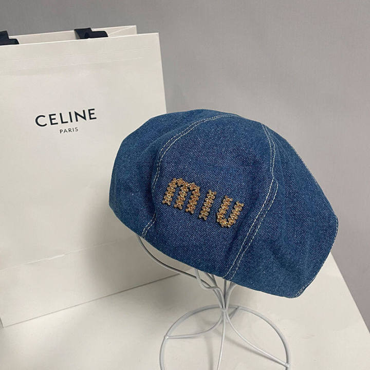 ฤดูใบไม้ผลิและฤดูร้อนเกาหลี-miu-miu-รุ่นออนไลน์ดาราคาวบอยจดหมาย-miu-beret-วิทยาลัยลมโจ๊กที่เดินทางมาพักผ่อนหมวกฟักทองสุภาพสตรี-age-82915