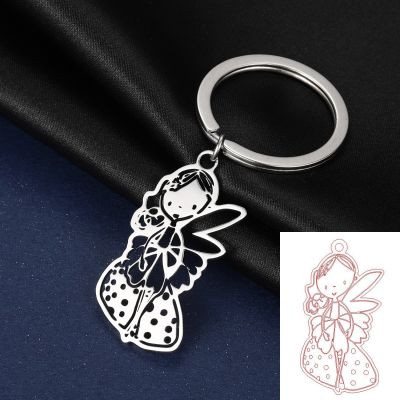 【CW】☍✉  Personalized Childrens Chain Custom Hand Painted Keychains for Men Gifts
