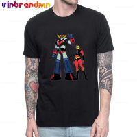 Grendizer Goldrake Ufo Robot T Shirts Mazinger Z T-Shirt Men Japanese Anime Tee Shirt Summer Short Sleeve Cotton Round Neck Tees