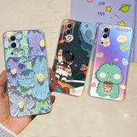 เคสสำหรับ Vivo Y72 5G Y52 5G Y53s 5G ใหม่ Space Man ลายดอกไม้ลายเคสทีพียูฝาครอบป้องกันสำหรับ Vivo V2053เคส V2041