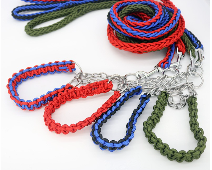 Heavy Duty Thick Braided Dog Leash With Collar SET 1.2M Lazada PH
