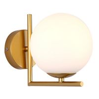 Modern Style Led Wall Lamp Nordic Glass Ball Wall Lamp Passage Corridor Bedroom Bedside Lamp Wall Lamp Gold