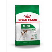 HOG อาหารสุนัข กระสอบ8กก. Royal canin mini adult โตเม็ดเล็ก .( รอยัล คานิน) อาหารหมา  สำหรับสุนัข