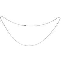 Jewelry Woman Chain, stainless steel "O" necklace, Silver – 2 mm wide – 80 cm long