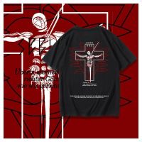 ย้อนยุคเสื้อยืดแขนสั้น EVA พิมพ์ลายการ์ตูนอนิเมะ Neogence Evangelion Second Angel Apprentice แฟชั่นสตรีทS-5XL