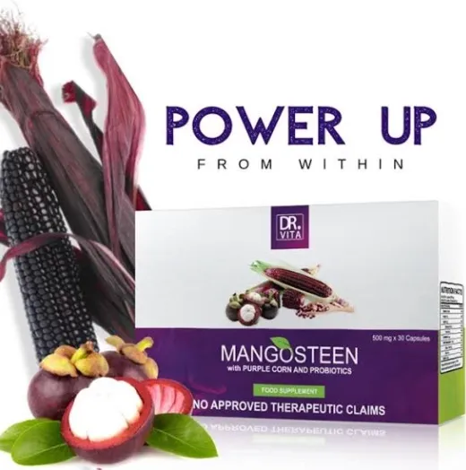 Dr. Vita Mangosteen (with Purple Corn + Probiotic) 500mg x 30 capsule
