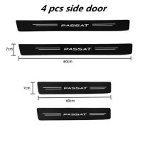 4ชิ้นรถคาร์บอนไฟเบอร์เกณฑ์ประตูรถยนต์แถบสติกเกอร์สำหรับ VW Volkswagen รุ่น PASSAT B5 B6 B7 B8ตัวแปร2021 2020 2019 2018 - 1997