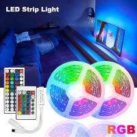 LED 10m 5050 LED Strip Light 3keys 24keys 44keys Control Garland Backlight for PC Neon Lights for Room Decor Color LED Strip