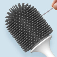 New Silicone Toilet Brush For WC Accessories Drainable Toilet Brush Wall-Mounted Cleaning Tools Home Bathroom Accessories Sets