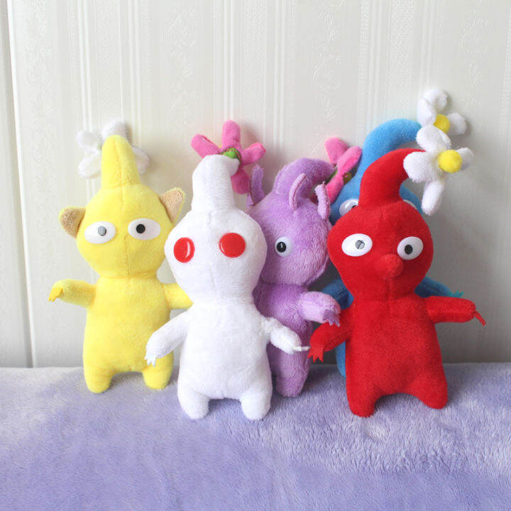 5ชิ้นเซ็ต-pikmin-ยัดของเล่นตุ๊กตาดอกไม้หน่อใบตุ๊กตาตุ๊กตาการ์ตูนตุ๊กตาสำหรับเด็กของเล่นชายหญิงของขวัญวันเกิด