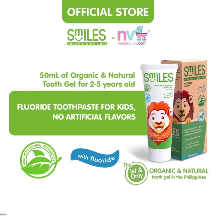 toothpaste for kids Smiles Organic and Natural Baby Toothpaste