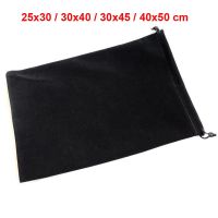 Plus Size 25x30 30x40 30x45 40x50 cm Large Big Black Drawstring Velvet Bag For Christmas Gift Packaging Pouches Retail