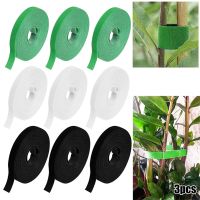 3x Tie Tape Plant Ties Hook amp; Loop Garden Supports Bamboo Cane Wrap Support Garden Twine Plant Ties Nylon Plant Bandage