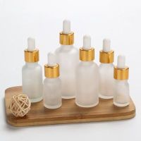 10Pcs 5Ml 10Ml 15Ml 30Ml 50Ml 100Ml Frost Glass Dropper Bottle Empty Cosmetic Packaging Container Vials Essential Oil Bottles