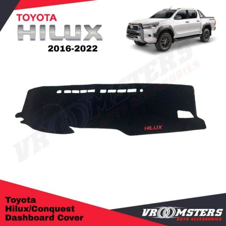 Toyota Hilux Revo/Conquest 20162022 Dashboard Cover Vroomsters Lazada PH