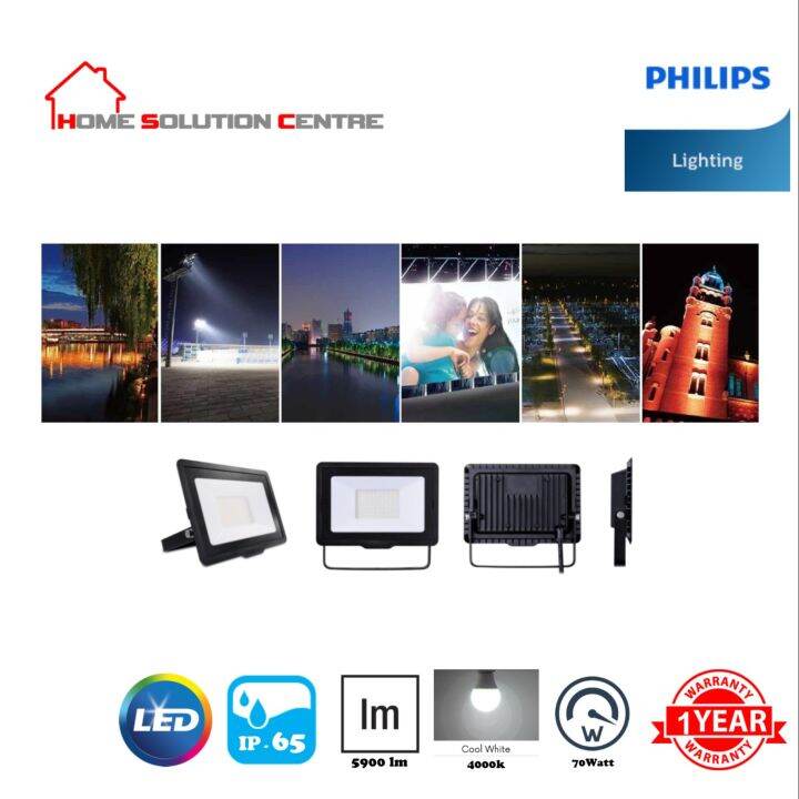 PHILIPS ESSENTIAL SMARTBRIGHT G3 LED FLOOD LIGHT BVP150 LED59/NW 220 ...