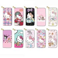 Sanrio New Womens Wallet Hello Kitty My Melody Cartoon Long Coin Purse Multifunction High Capacity Girls Anime Clutch Bag Gifts Wallets