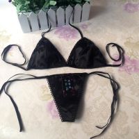 Silk Thong G-string Lace Underwear Women Panties Female Low Waist string Lace Lingerie Intimates Thongs T-back