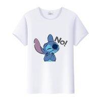 เสื้อครอปสำหรับเด็ก10ถึง12 Lilo Stitch ลำลองเสื้อเชิ้ตลายการ์ตูน Disney เสื้อครอป Y2k ฤดูร้อนขนาดพิเศษเสื้อยืดสีขาวยุค90เสื้อยืดเด็กเสื้อผ้าราคาถูกผู้หญิง