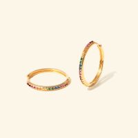 Shependence ต่างหูห่วงสีรุ้ง 25 มม (Rainbow Hoop Earrings 25 mm)