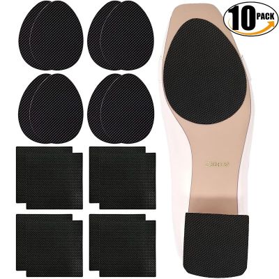 2/10Pcs Wear-Resistant Non-Slip Shoes Mat Self-Adhesive Forefoot High Heels Sticker High Heel Sole Protector Rubber Pads Cushion Shoes Accessories