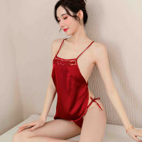 Long night sexy lingerie temptation passion suit large pure desire suit belly pocket uniform Pajama woman 1391 BMXF