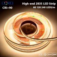 【LZ】 DC12V 24V 2835 LED Strip Light 60/120/240 LEDs/m 5m High-end SMD2835 Flexible Ribbon Led Tape RA90 3000K-6000K Led Lights