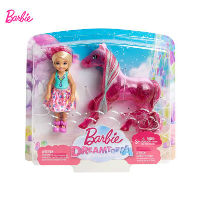 FPL82 Barbie Unicorn Doll with Little Kelly Fairy Set Fashion Surprise Toys for Kids Girls New Year Christmas Birthday Gift