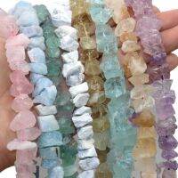 10-14mm Natural Stone Irregular Freeform Raw Nugget Amethysts Amazonite Minerals Quartz Citrines Beads Diy For Jewelry Making Cables Converters