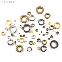 ❂☌◊ 100sets Mix Color Hole Metal Eyelets With Grommets For Leathercraft DIY Shoes Belt Cap Bag Tags Clothes Scrapbooking Accessories