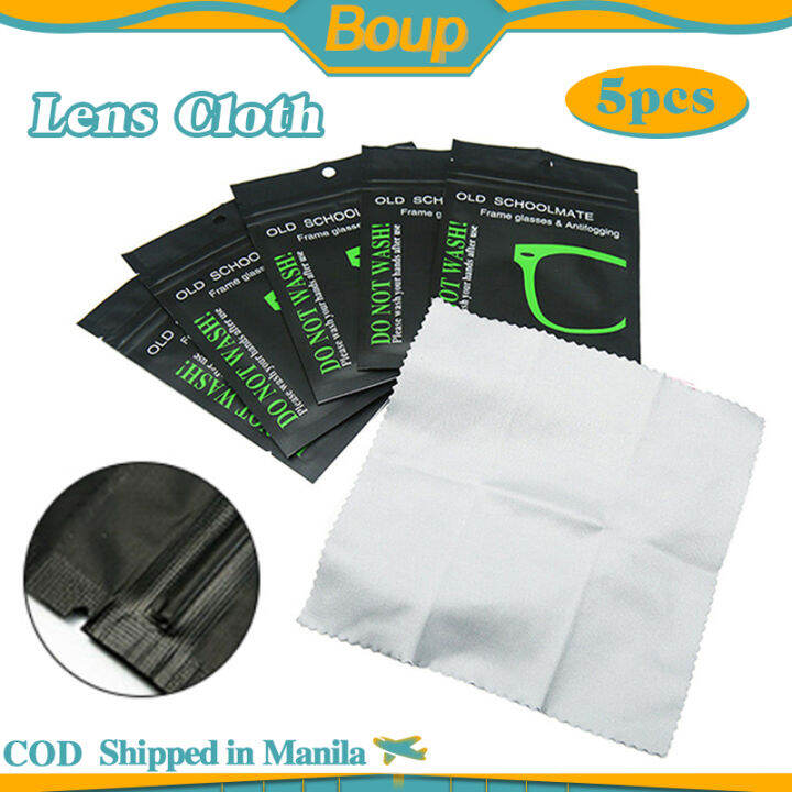 5 PACK Anti Fog Wipes for Glasses Cleans Lenses Reusable Suede Wipe Eye