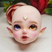 Banny Doll Makeup Head Accessories 23cm Height Elf Human Doll Body Part 17 Bjd Can Change Eyes Doll Head Girls Toys