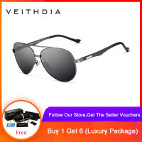 VEITHDIA แว่นกันแดด Polarized UV400 ผลิตจากอลูมิเนียม แว่นตากันแดด แว่นโพลาไรซ์ สำหรับผู้ชายและผู้หญิง – 3850