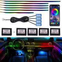 【CC】 Car Interior Ambient Lights Strip Guide Optic Decoration Atmosphere Lamp