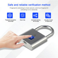 Portable Smart Security Lock Fingerprint Padlock For Cabinet Box Waterproof Mini Keyless Fingerprint Lock Fingerprint Padlock