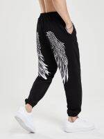 DIAN popular logo pants mens sport leisure loose convergent beam foot autumn rolled iron running fitness pants