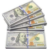 BENNETTGC 100PCS Music Movie Full Print Magic Show off Wealth Money Prop Bills Dollar