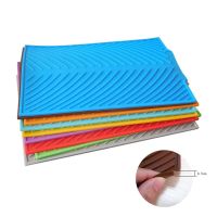 Silicone Dish Draining Mat Large Non-Slip Heat Resistant Pot Holder Cups Pad Table Placemat Dishwaser Cushion Kitchen Tools Placemats &amp; Coasters